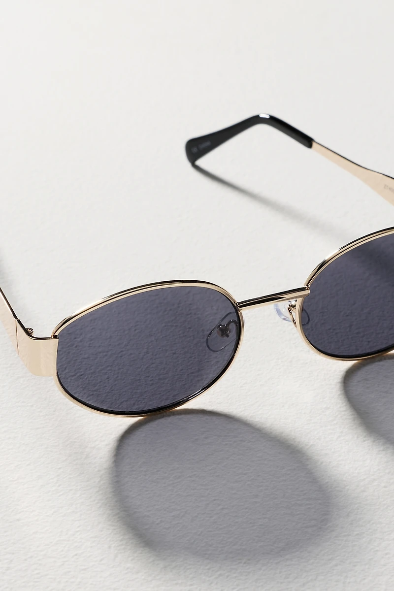 Eyeking Oval Metal Sunglasses