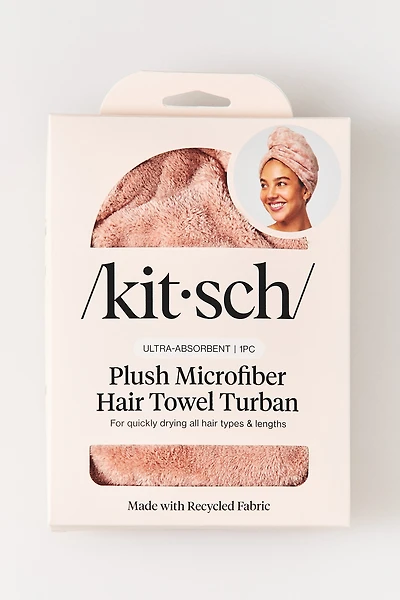 KITSCH Plush Microfiber Hair Towel Turban