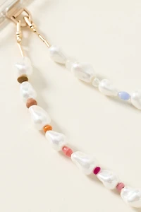 By Anthropologie Pearl Rainbow Phone Chain