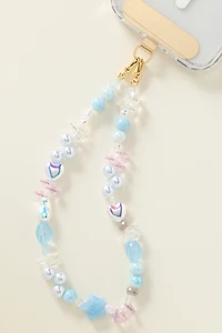By Anthropologie Iridescent Beaded Phone Chain