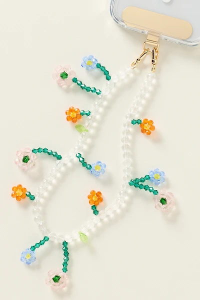 By Anthropologie Daisy Beaded Phone Chain