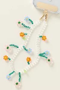 By Anthropologie Daisy Beaded Phone Chain