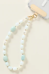 By Anthropologie Milky Beaded Phone Chain