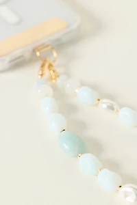 By Anthropologie Milky Beaded Phone Chain