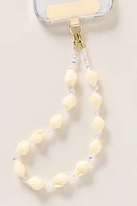 By Anthropologie Seashells Beaded Phone Chain