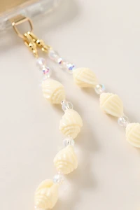 By Anthropologie Seashells Beaded Phone Chain