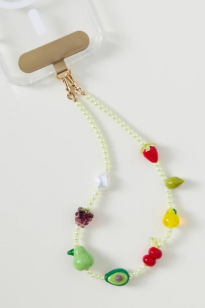 By Anthropologie Fruit Beaded Phone Chain