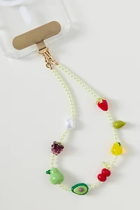 By Anthropologie Fruit Beaded Phone Chain