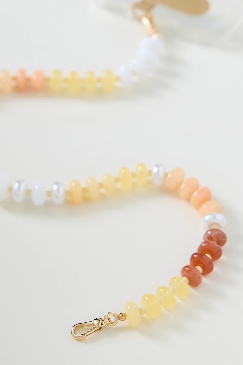 Rainbow Beaded Phone Chain