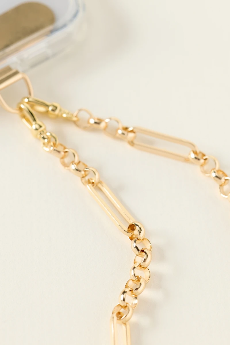 By Anthropologie Gold Phone Chain