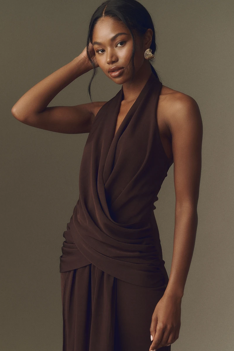 ELLIATT Simone Cowl Neck Maxi Dress