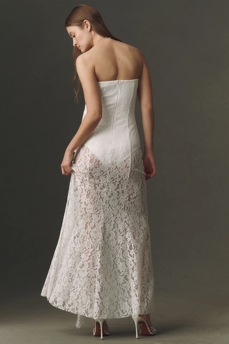 Mare Lace Pickup Bodysuit Maxi Dress