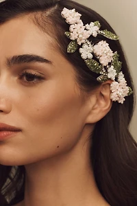 Twigs & Honey Hand-Beaded Floral Garden Comb