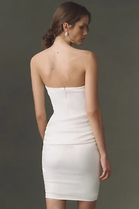Mare Ruched Strapless Midi Dress