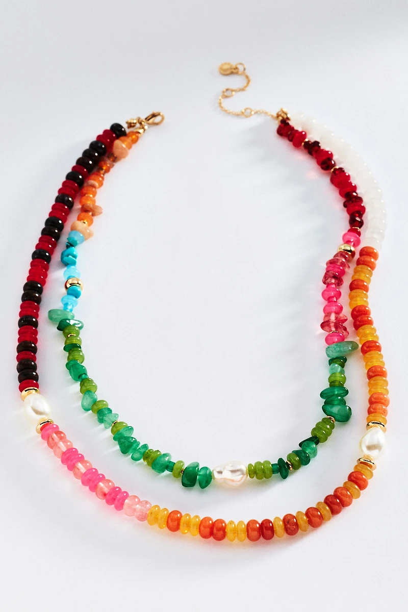 BaubleBar Harper Semi-Precious Layered Necklace