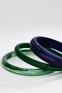 BaubleBar Raven Resin Bangles, Set of 3