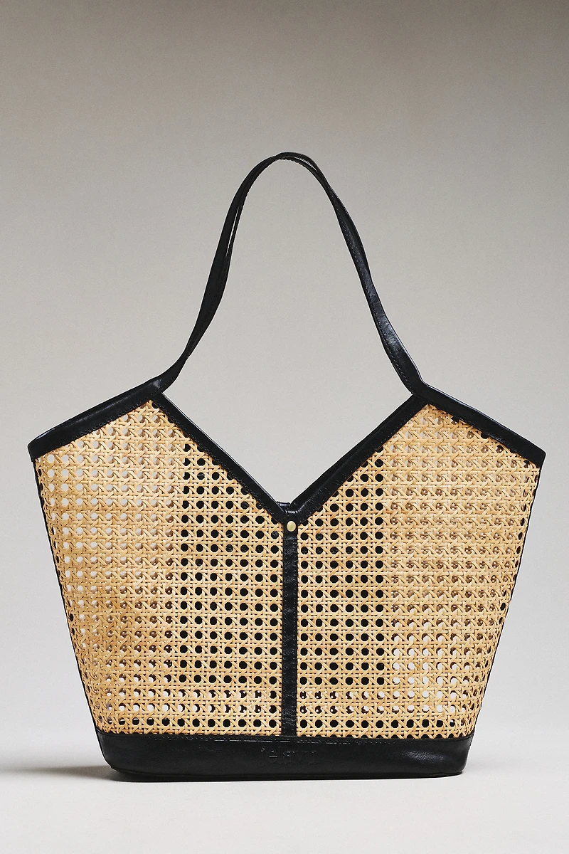 Jelavu Ophelia Handwoven Cane Tote Bag
