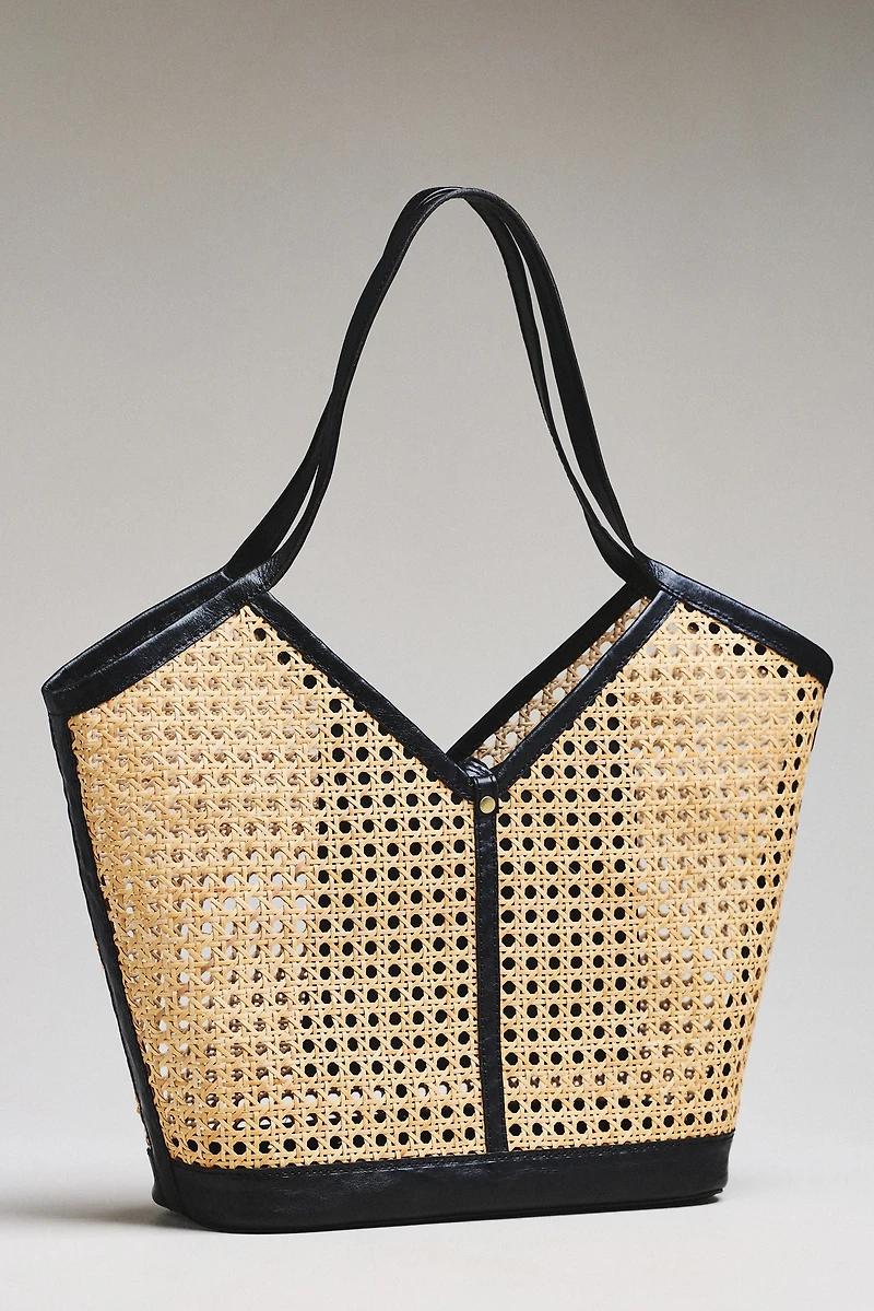 Jelavu Ophelia Handwoven Cane Tote Bag
