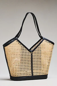Jelavu Ophelia Handwoven Cane Tote Bag