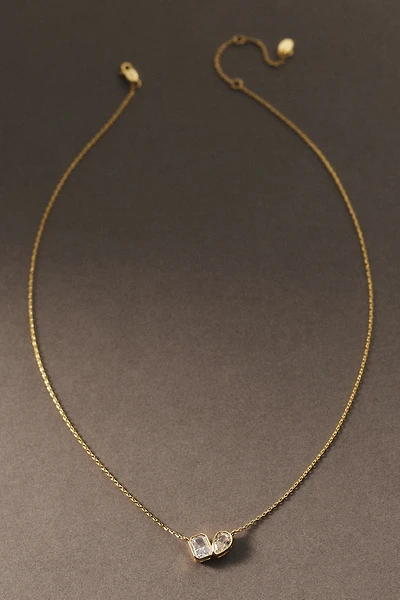 Shashi Toi et Moi Bezel Necklace