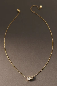 Shashi Toi et Moi Bezel Necklace