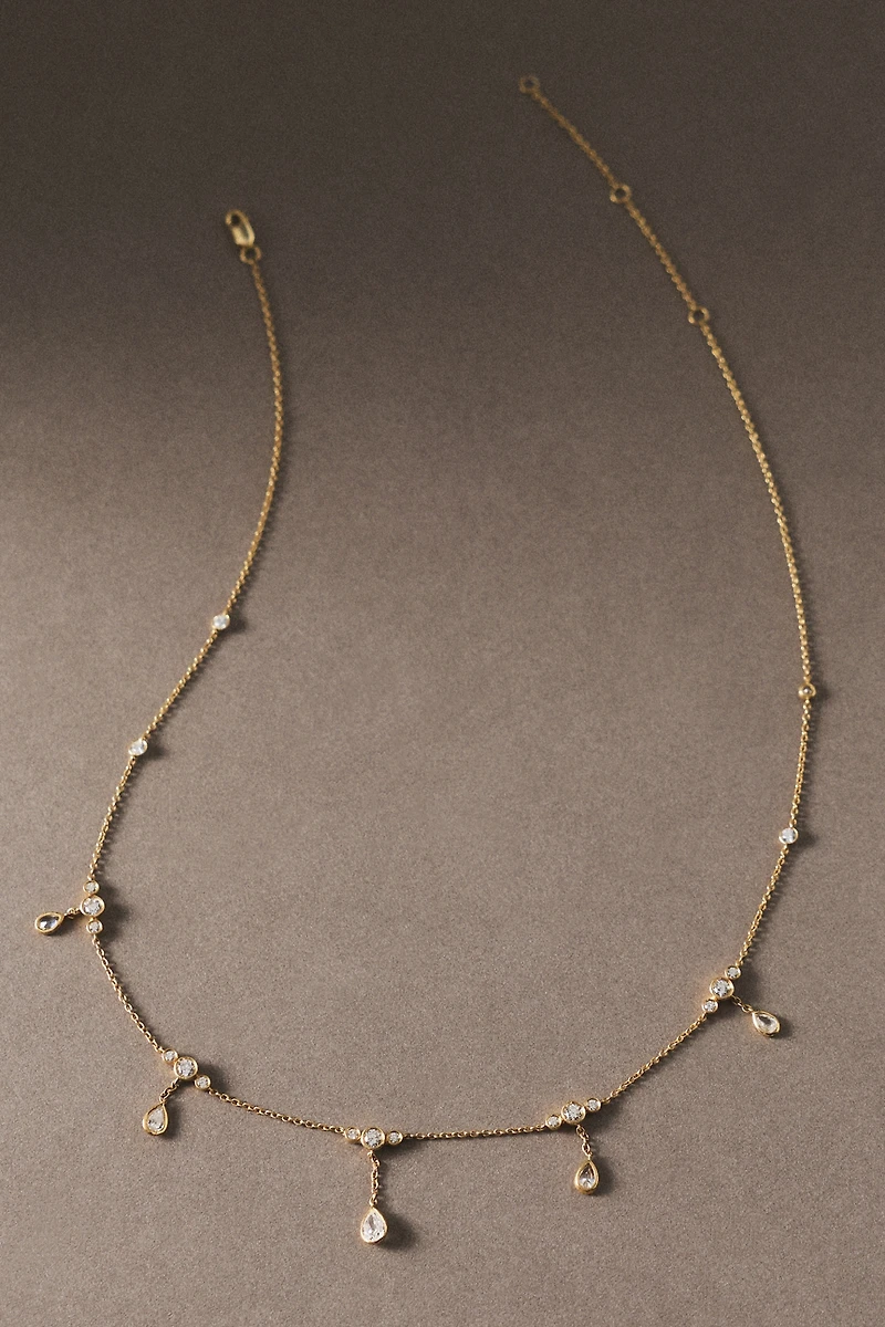 Droplet Diamond Necklace
