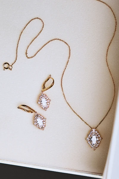 Antique-Inspired Diamond Drop Earrings