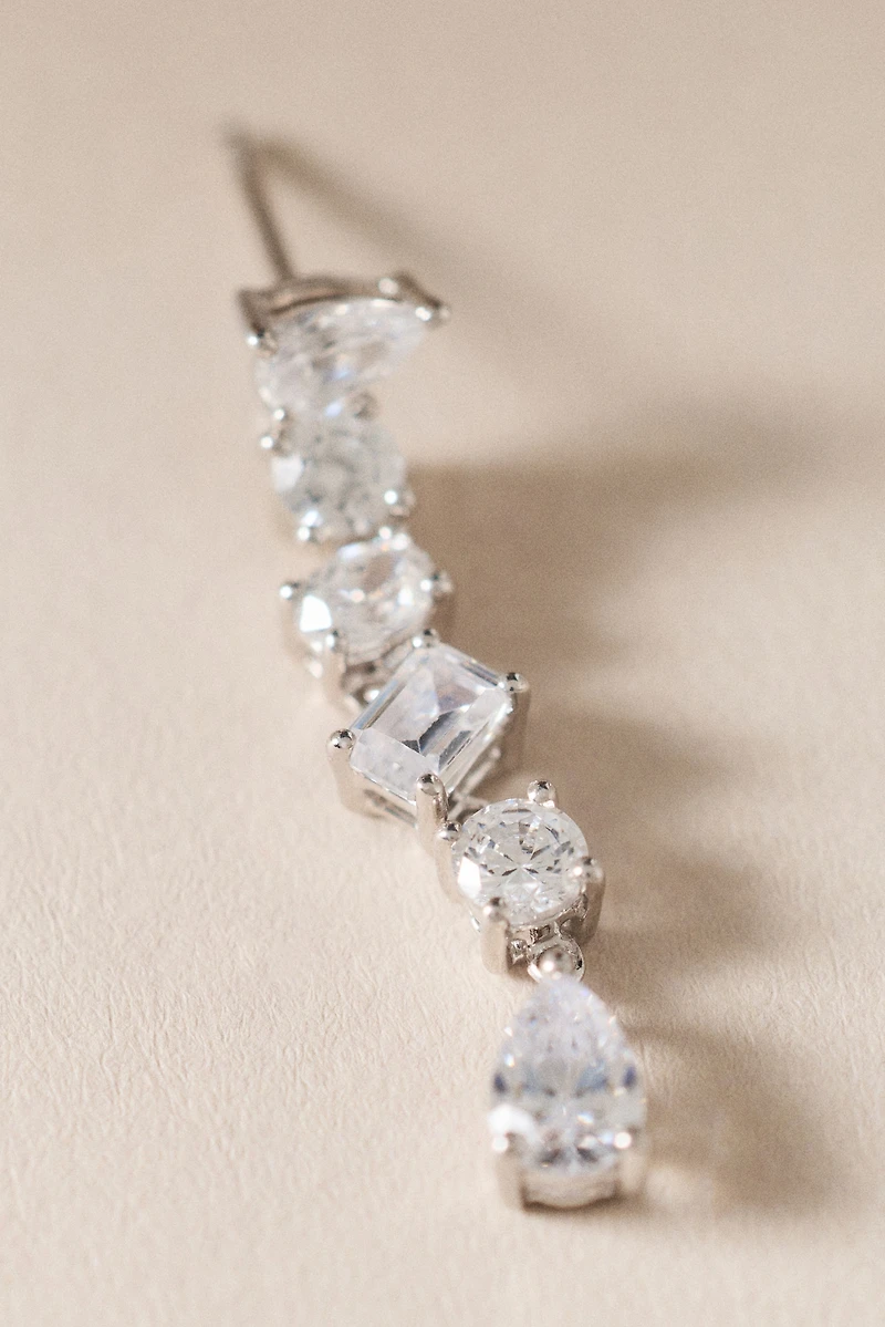 Multi-Stone Lab Diamond Drop Earrings