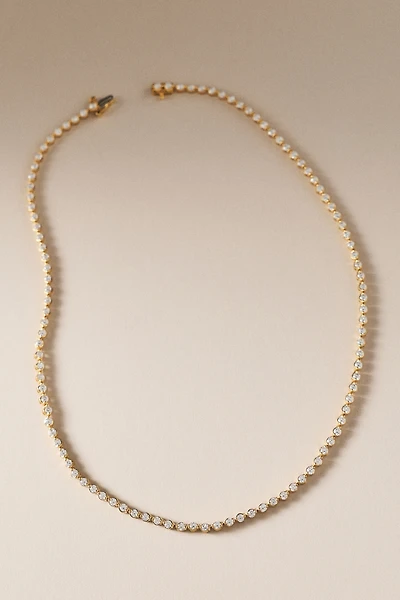 Round-Cut Lab Diamond Tennis Necklace