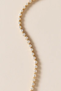 Round-Cut Lab Diamond Tennis Necklace