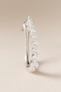 Pavé Lab Diamond Hoop Earrings