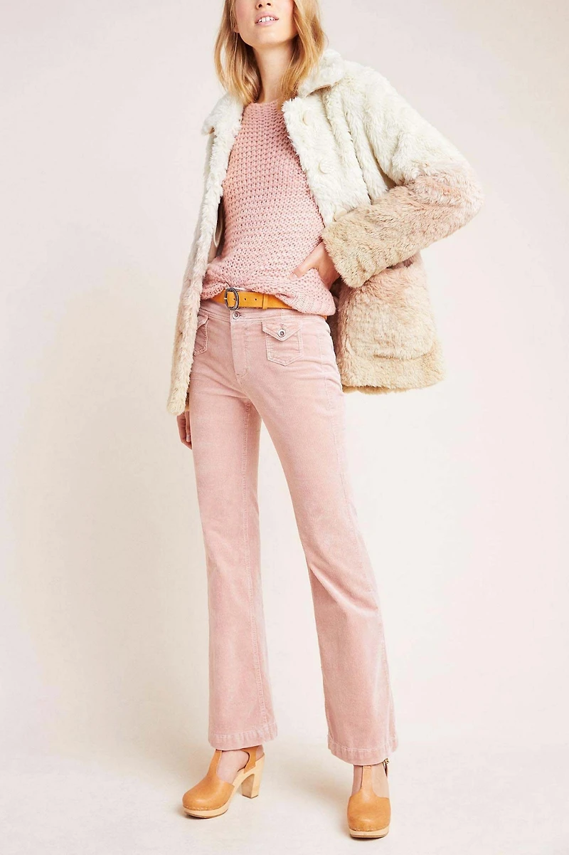 Ombr? Faux-Fur Coat