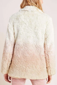 Ombr? Faux-Fur Coat