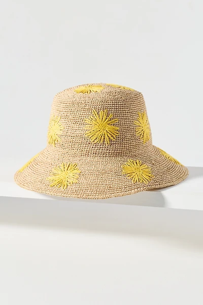 San Diego Hat Co. Floral Embroidered Bucket Hat