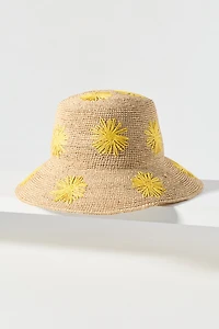 San Diego Hat Co. Floral Embroidered Bucket Hat