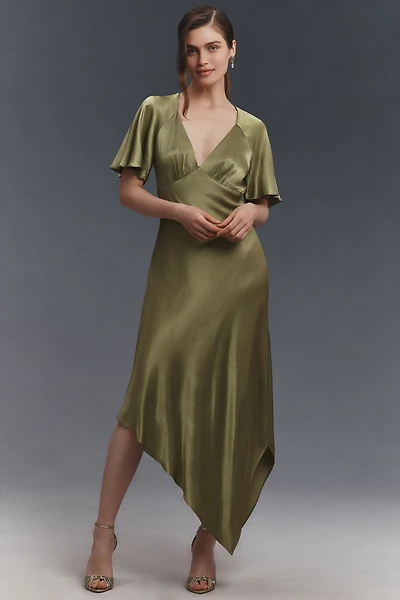 Mare Asymmetric Maxi Slip Dress