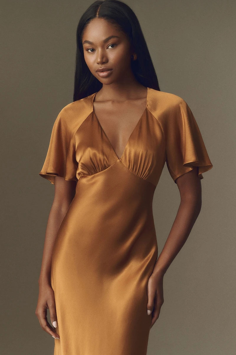 Mare Asymmetric Maxi Slip Dress