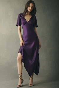 Mare Phoebe Asymmetric Maxi Slip Dress
