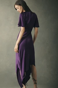 Mare Phoebe Asymmetric Maxi Slip Dress