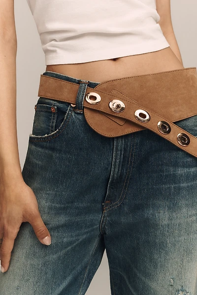 By Anthropologie Asymmetric Low-Slung Belt