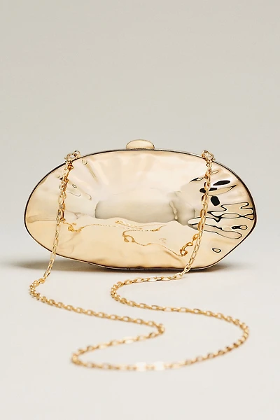 Hammered Seashell Clutch