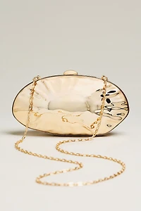 Hammered Seashell Clutch