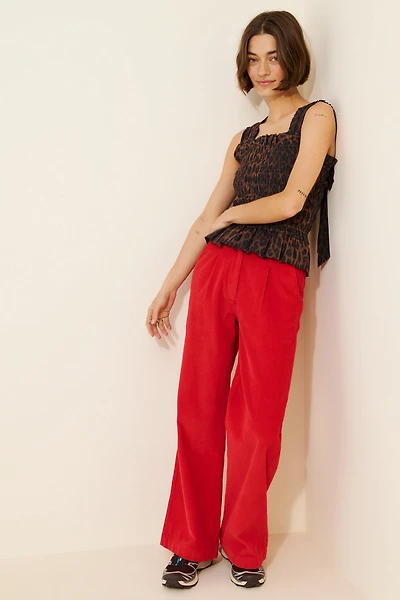 Damson Madder Tish Smocked Peplum Tank