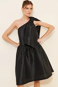 Stella Nova Crispy One-Shoulder Bow Dress