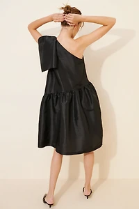 Stella Nova Crispy One-Shoulder Bow Dress