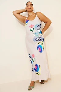 Yumi Kimura Printed Maxi Slip Dress