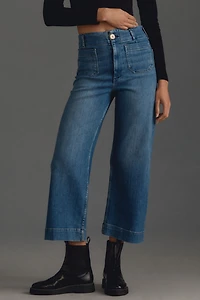 Maeve The Denim Colette Cropped Wide-Leg Jeans