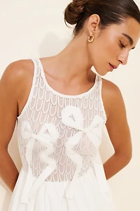 En Saison Denver Mixed Media Midi Dress