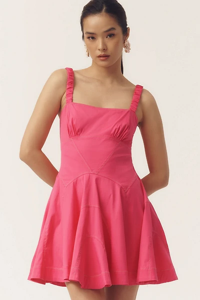 Drop-Waist A-Line Mini Dress