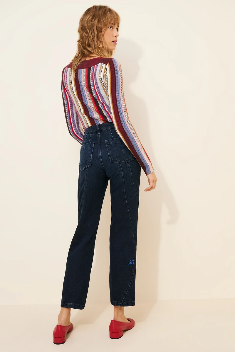 Damson Madder Harry Wavy Seam Jeans